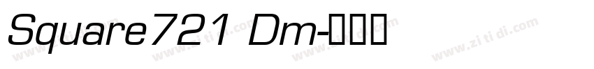 Square721 Dm字体转换